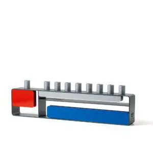 Mondrian-Inspired Menorah