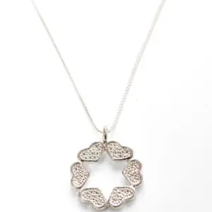 Star of David Hearts - Silver