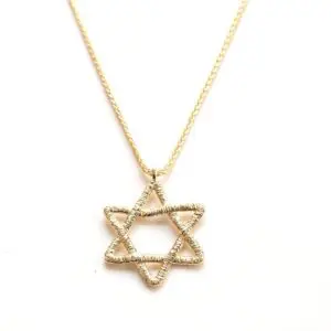 תליון מגן דוד זהב