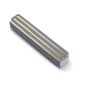 Gilt Brass Mezuzah Case