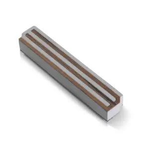 Elegant Mezuzah Case – Diagonal Design in Concrete and Wood