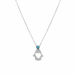 Hamsa with Heart and Stone