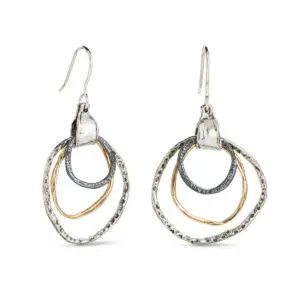 Three-Hoop Earrings