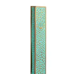 Square Mezuzah with Hamsa