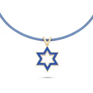 תליון זהב מגן דוד אמאייל