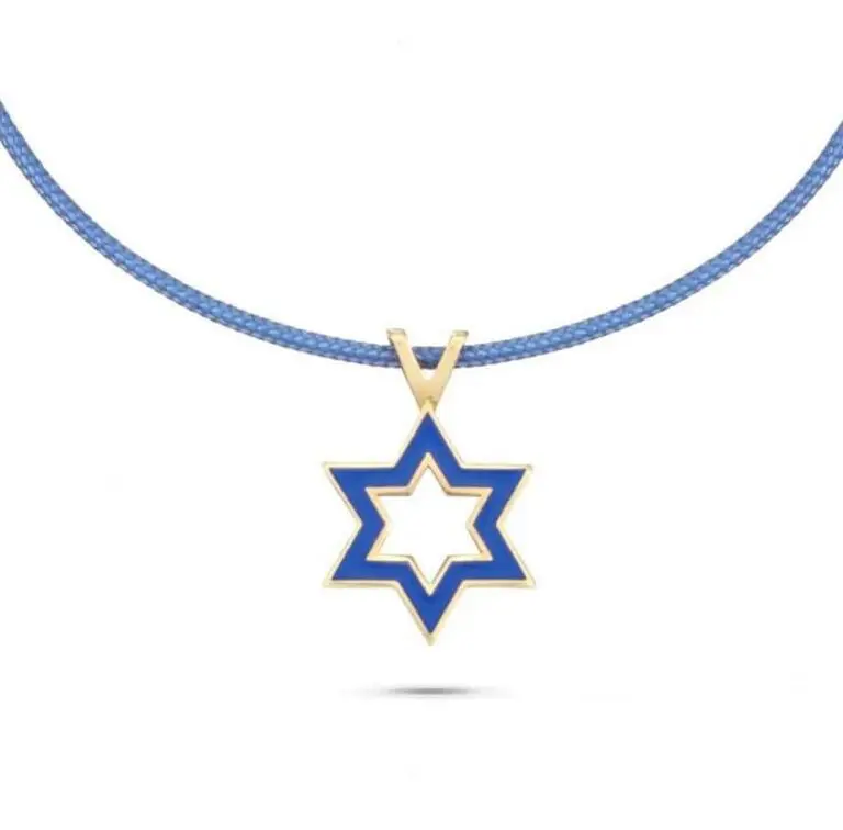 תליון זהב מגן דוד אמאייל
