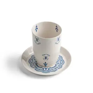 Handmade Kiddush Cup with Saucer