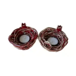Curled Pomegranate Candlesticks