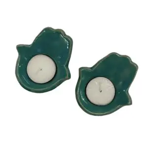 Hamsa Candle Holders