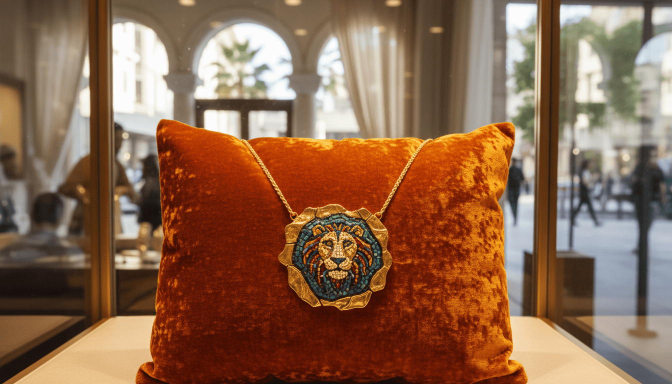 תכשיט בהשראת פסיפס רומאי עתיק