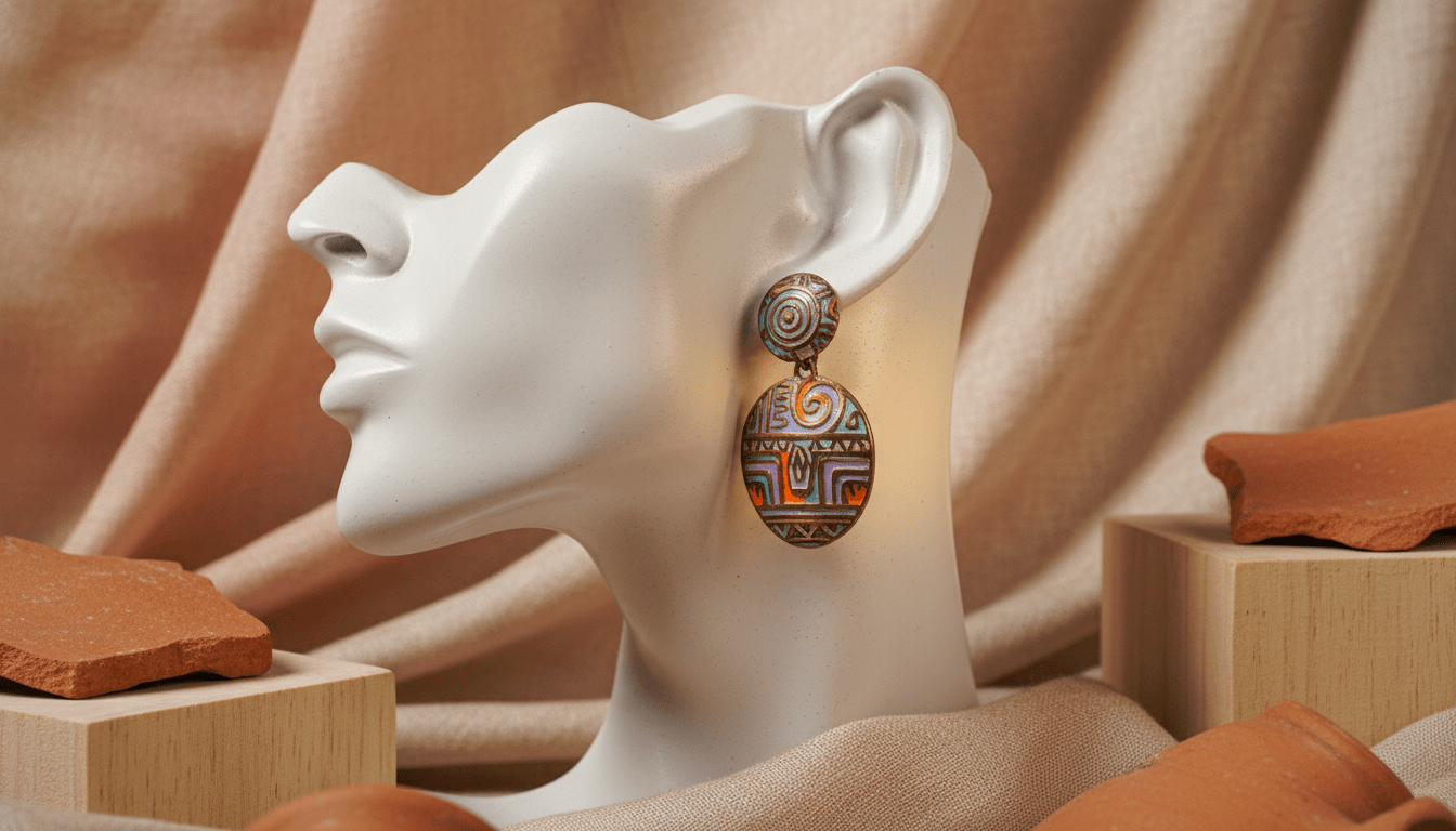 תכשיט בעיצוב מודרני המבוסס על דגם עתיק מהמזרח הקדום