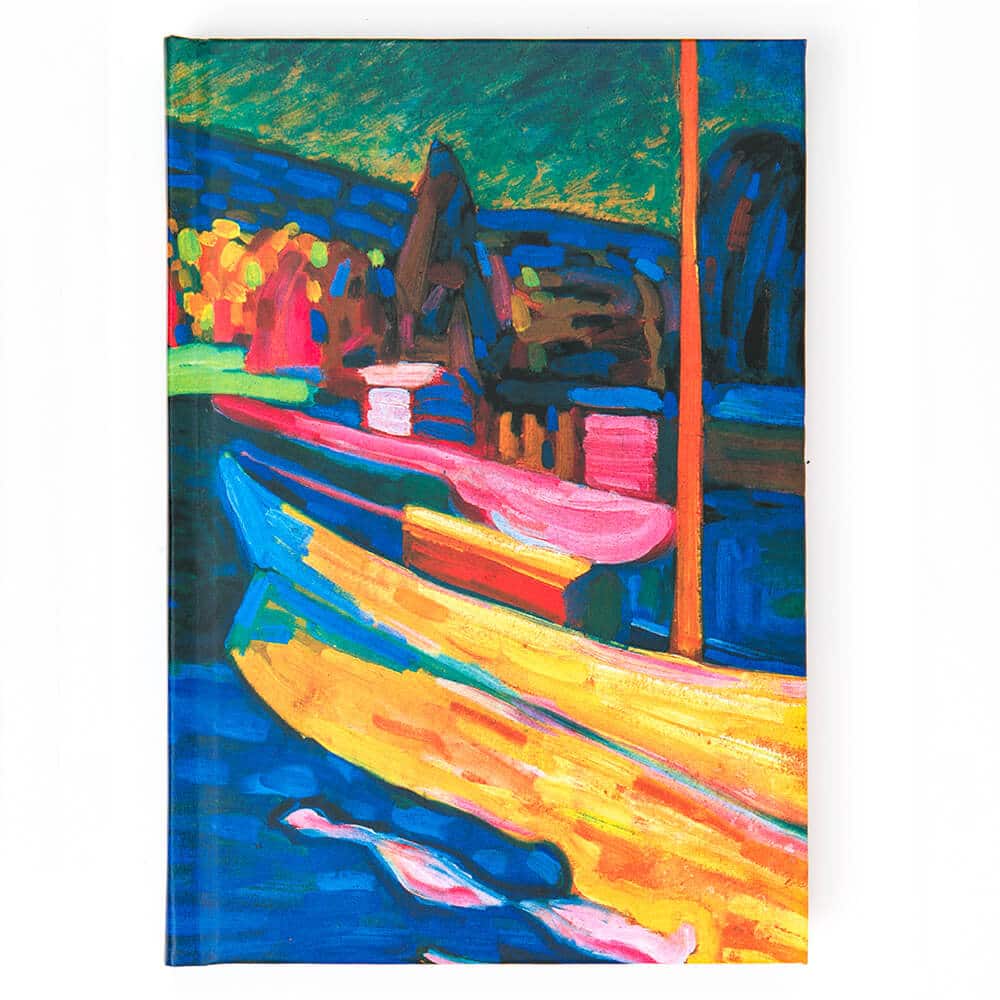A6 Kandinsky Notebook: Landscape With Boats