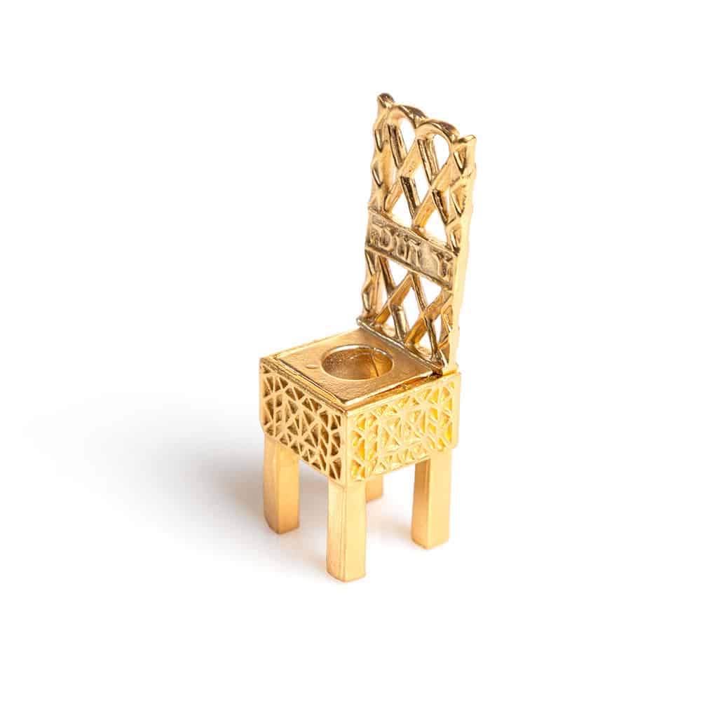 חנוכיית כיסאות – זהב