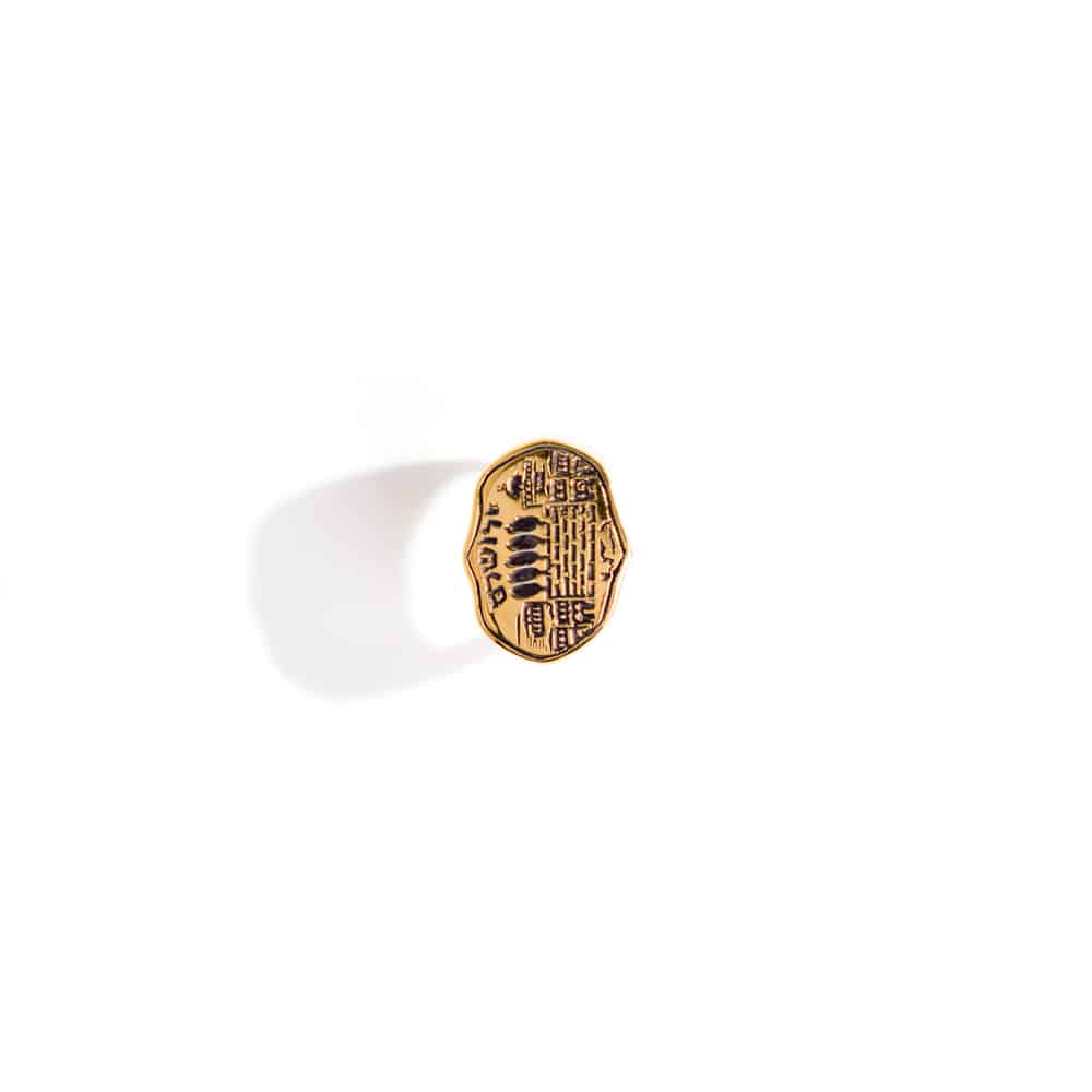 טבעת חותם הכותל המערבי – פליז מצופה זהב