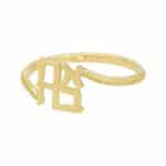 טבעת “אהבה” טוויסט זהב 14K
