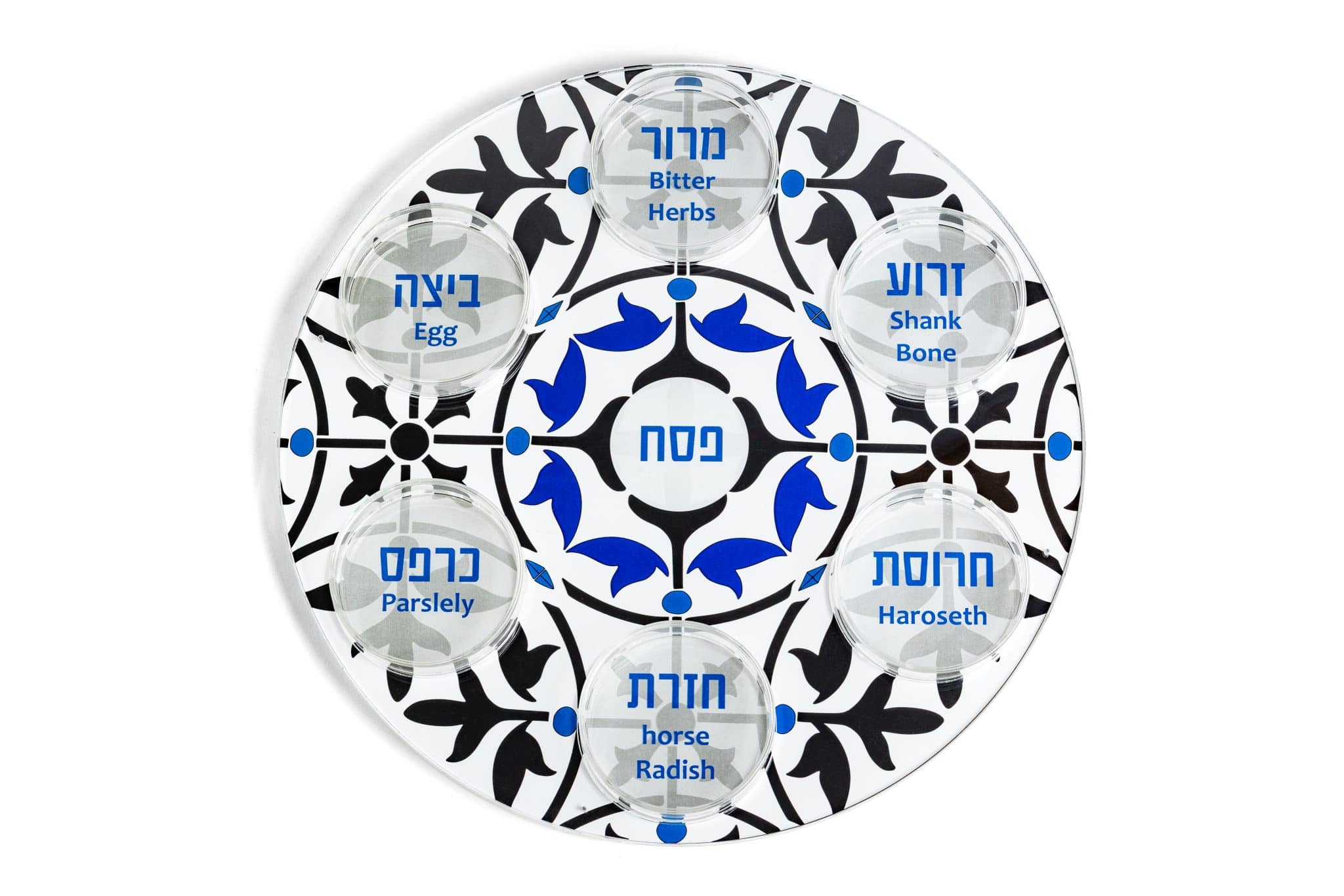 צלחת פסח – אקריליק – סימני הסדר