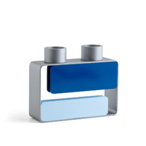 פמוט 2 קנים בהשראת מונדריאן