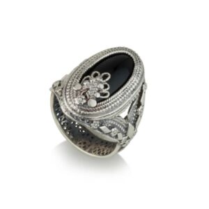 Silver Ring - with Onyx Stone