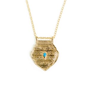 Amulet Necklace – Gold Plated Brass