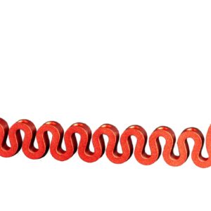 חנוכיית זחל לוך נס - אדום