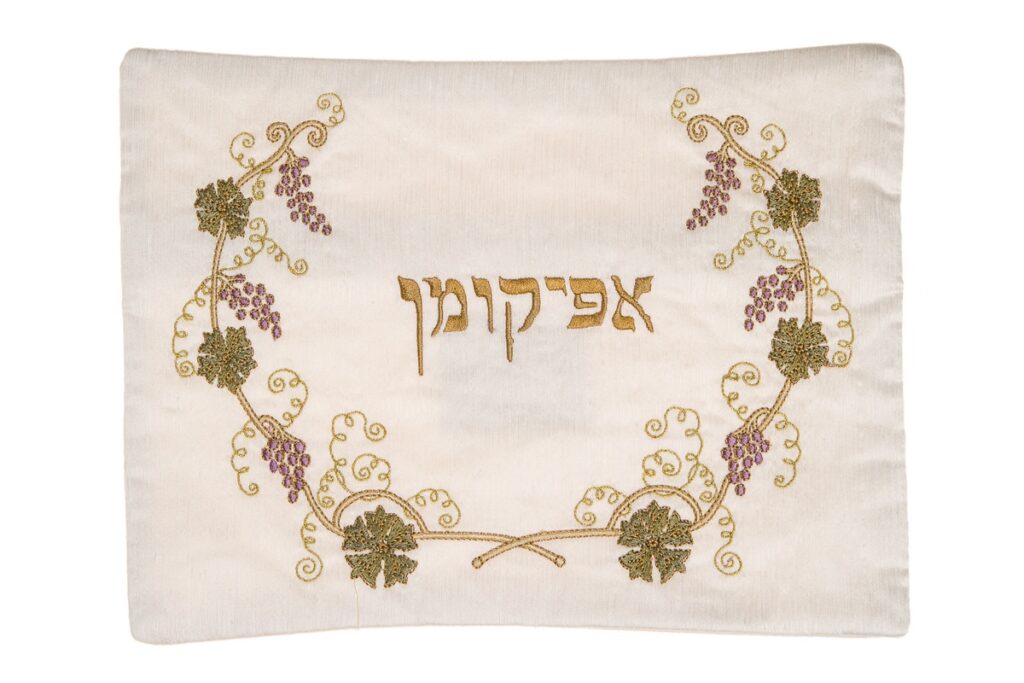 כיסוי לאפיקומן – גפן מוזהבת