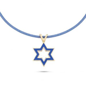 תליון זהב מגן דוד אמאייל