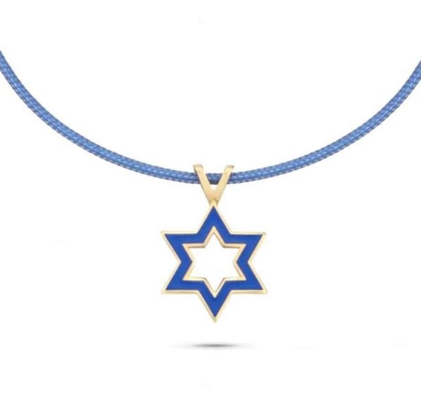תליון זהב מגן דוד אמאייל
