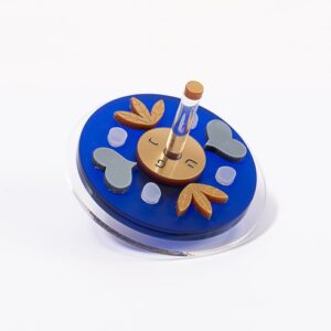 סביבון מעוצב - סמלים - כחול